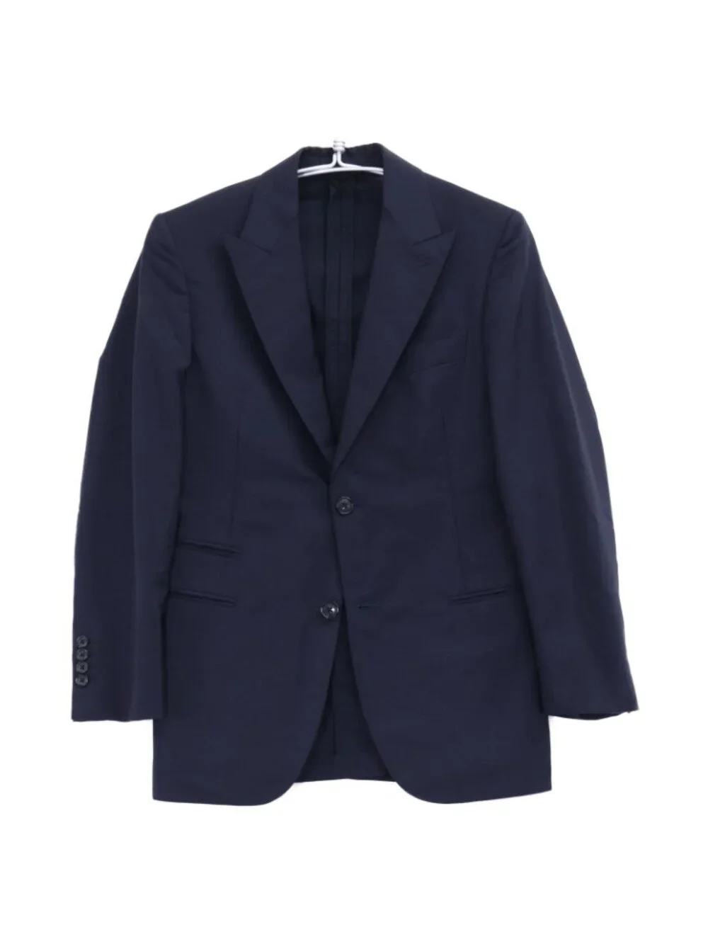 Hermes Mohair Wool Peak Lapel Single Jacket